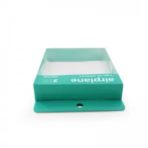 Custom printed Electronic Earphone Plastic Folding Packaging Box with Hanger