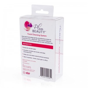 Hot sale customized clear transparent printed plastic pvc box package small plastic Cosmetics case packaging box