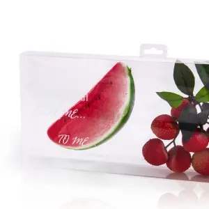 Custom Christmas Plastic Boxes Clear PET Candy Chocolate Favor Apple Gift Box Food Packaging