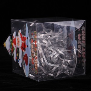 Christmas Candy Box Plastic Clear Gift Boxes Christmas Weddings Party Favors Boxes Xmas Holiday Party Treat Cookies Gift Box with Butterfly Bow Handle for Winter Holiday New Year Party
