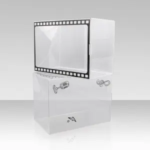 4 Inch Funko Pop Protector Case with Acid-Free Protective Film Auto-Lock Bottom 0.5mm Thick