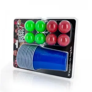 Wholesale Customized Logo Reusable 16 Oz Plastic Disposable PP Cups Custom 8 Beer pong Balls Set Beer Pong Party Cups Red Cup