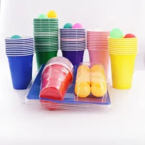 New Hot Sale Cheapest Table Beer Pong Drinking Game Set 16oz Beer Pong
