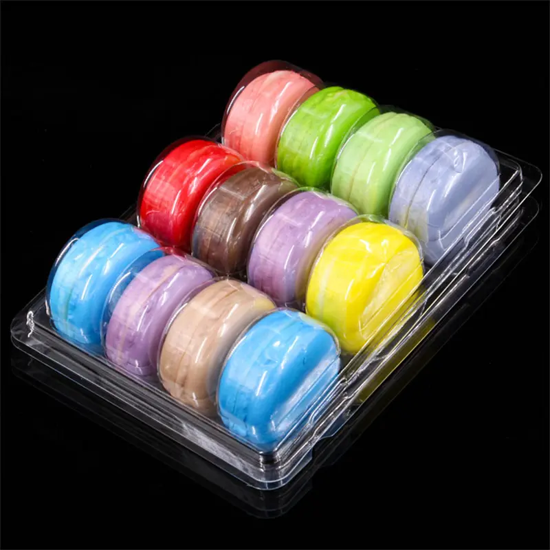 Custom  plastic box for Macaron  (9)