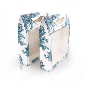 Custom Paper Gift Box With Handle