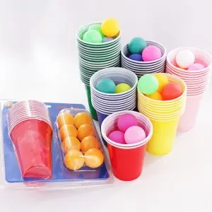New Hot Sale Cheapest Table Beer Pong Drinking Game Set 16oz Beer Pong
