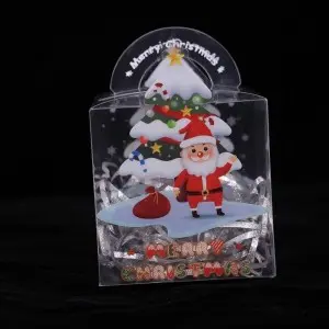 Hot Sale Transparent PET Clear Plastic Candy Cake Boxes For Christmas Gift