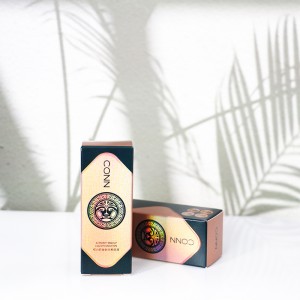 Luxury Small Custom Cometic Packing Paper Box Makeup Skincare Packaging Cosmetic Box with Foil Golden Stamping
