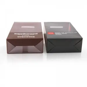 Custom Printing Clear PET Plastic Box  For Tableware Products Packaging