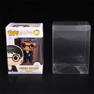 Custom Transparent PET PVC Plastic Packaging Box Plastic Protector Funko Pop Box Folding Box With Auto Lock