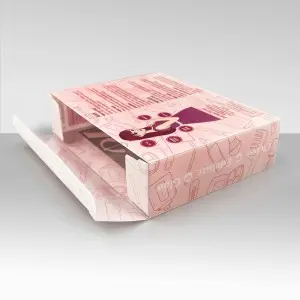 Printed hot sale strong and durable folding packing plastic box for cosmetics, print with custom logo and brand