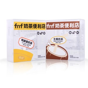 Wholesale custom easy folding colorful packing boxes PET materials plastic tea bags transparent packaging box