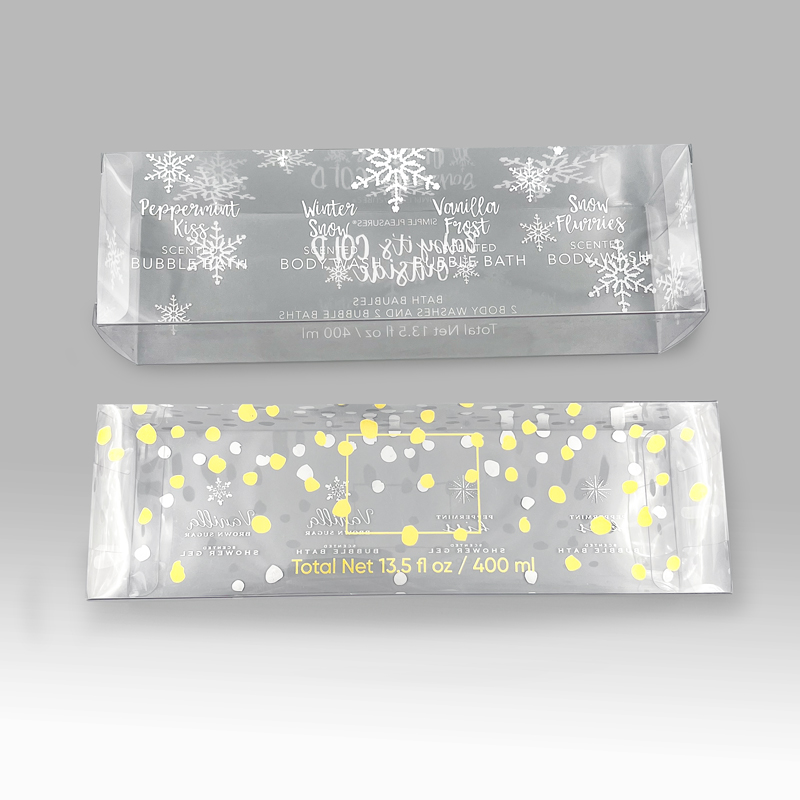 Flat Folding Clear Pvc Box Gift packaging solution (4)