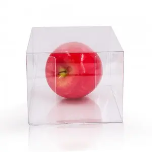 Eco-friendly Clear Custom Transparent PVC PET Plastic Boxes 4″ protectors .5mm Case Toys Packaging Hard Box