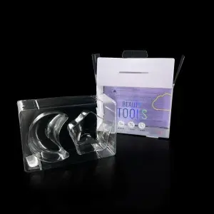 Custom Printed Cosmetic Cute Clear Plastic Box For Sponge Makeup Packaging Boxes