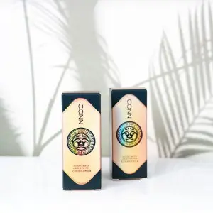 Luxury Small Custom Cometic Packing Paper Box Makeup Skincare Packaging Cosmetic Box with Foil Golden Stamping