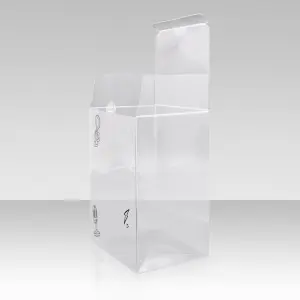 Mini Low MOQ Clear PVC Display Boxes High Transparency PET Retail Packaging Solutions