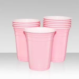 16Oz Plastic Disposable PP Cups Custom Beerpong Set Beer Pong Party Cups Red Cup