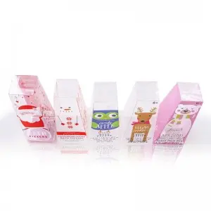 Full Color Printing Plastic Packaging Box Custom Design Plastic Pvc Pet Folding Box For Christmas Gift