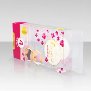 kailiou Custom Womens mens retail underwear plastic packaging box transparent PP plastic box