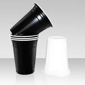 Red Plastic Disposable Cups Drinking Party Supply Beer Pong Cup