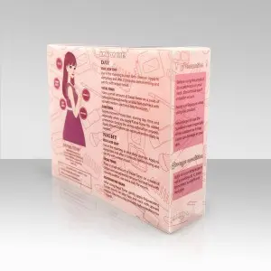 Printed hot sale strong and durable folding packing plastic box for cosmetics, print with custom logo and brand