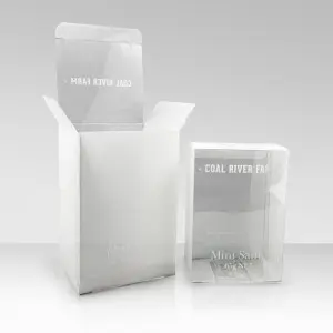 Custom Size Folding Transparent Plastic PVC Makeup Sponge Packaging Collapsible Clear Plastic Box