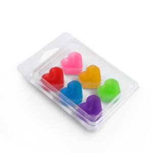 6 Cavity Wax Melt Molds, Clear Plastic Wax Melt Cube Trays, Empty Wax Melt Containers Holder for DIY, Wax Melt Candles, Tarts